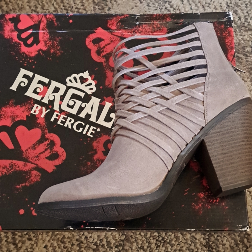 Brand new heeled ankle boot by Fergalicious called Weever. Cool looking & fun!